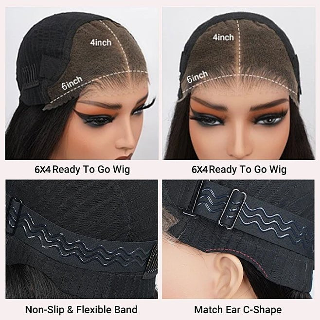 Women's Long Curly Lace Front Human Hair Wig