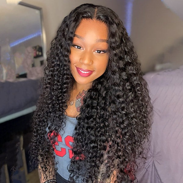 Water Wave Wear Go Wigs 7x5 HD Lace Glueless Lace Closure Wigs