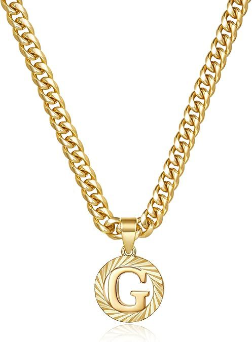 Gorgeous Gold Diamond Cut Letter Necklace