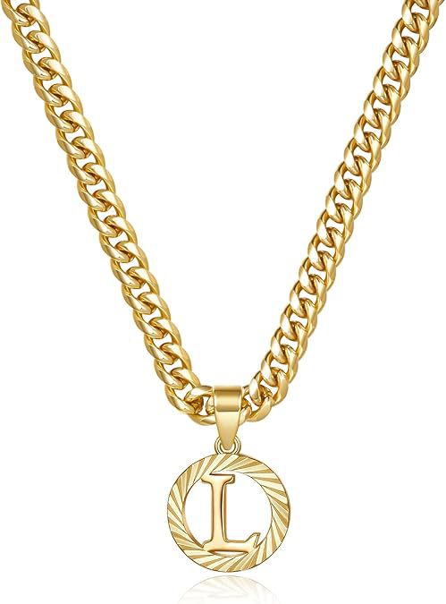 Gorgeous Gold Diamond Cut Letter Necklace