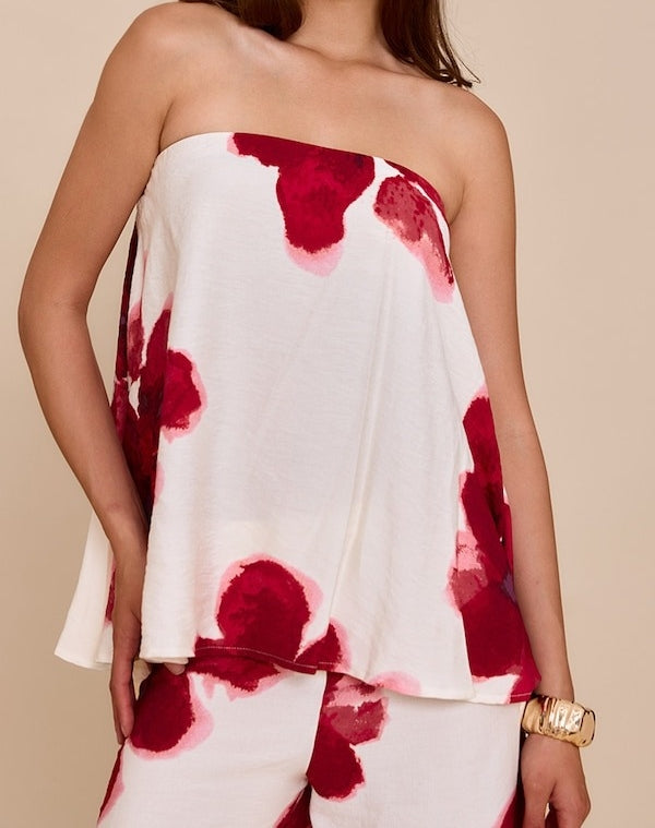 Floral Print Wide Casual 2pcs Set
