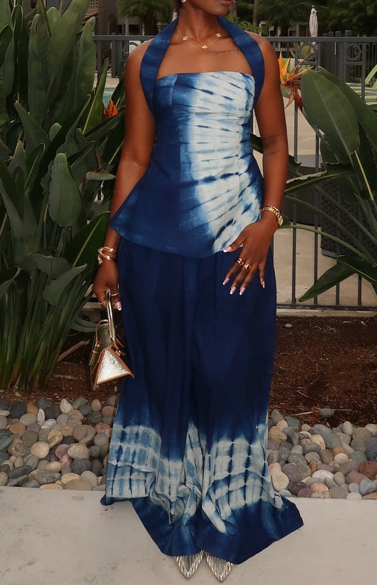 Tie-dye Halterneck 2pcs