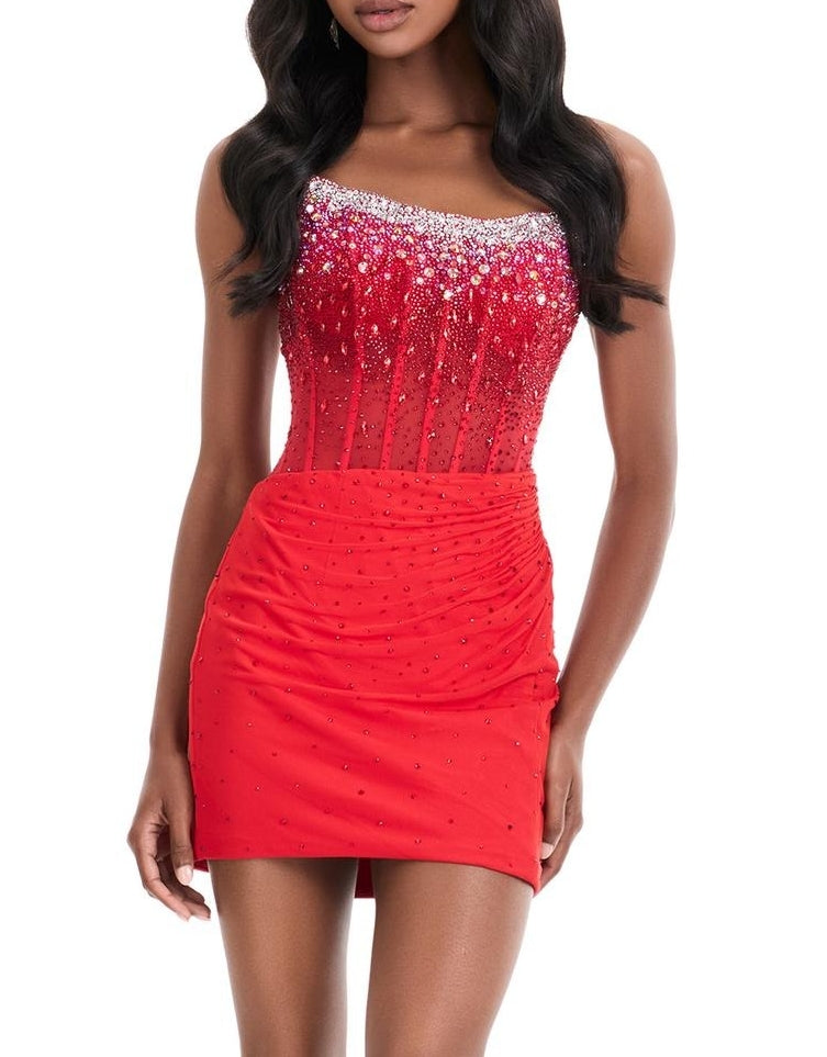 Homecoming Sparkling Rhinestone Dress