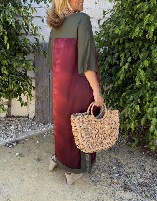 Curvy Satin-blend Dress