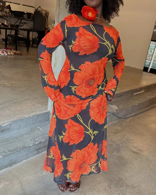 Poppy Aria Mesh Dress