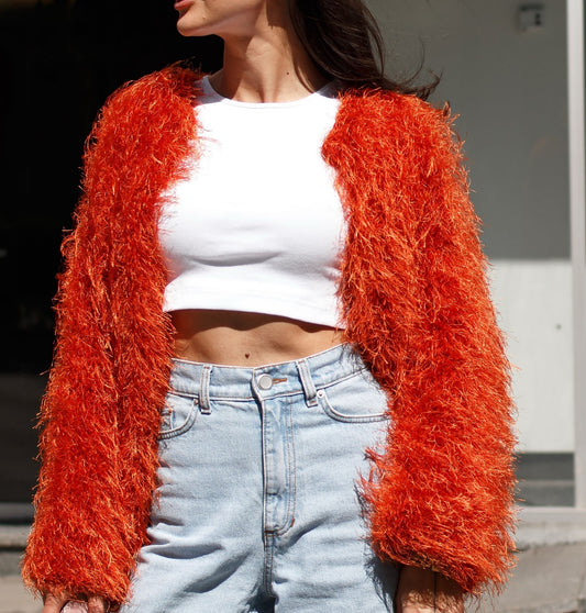 Plush Knitted Jacket