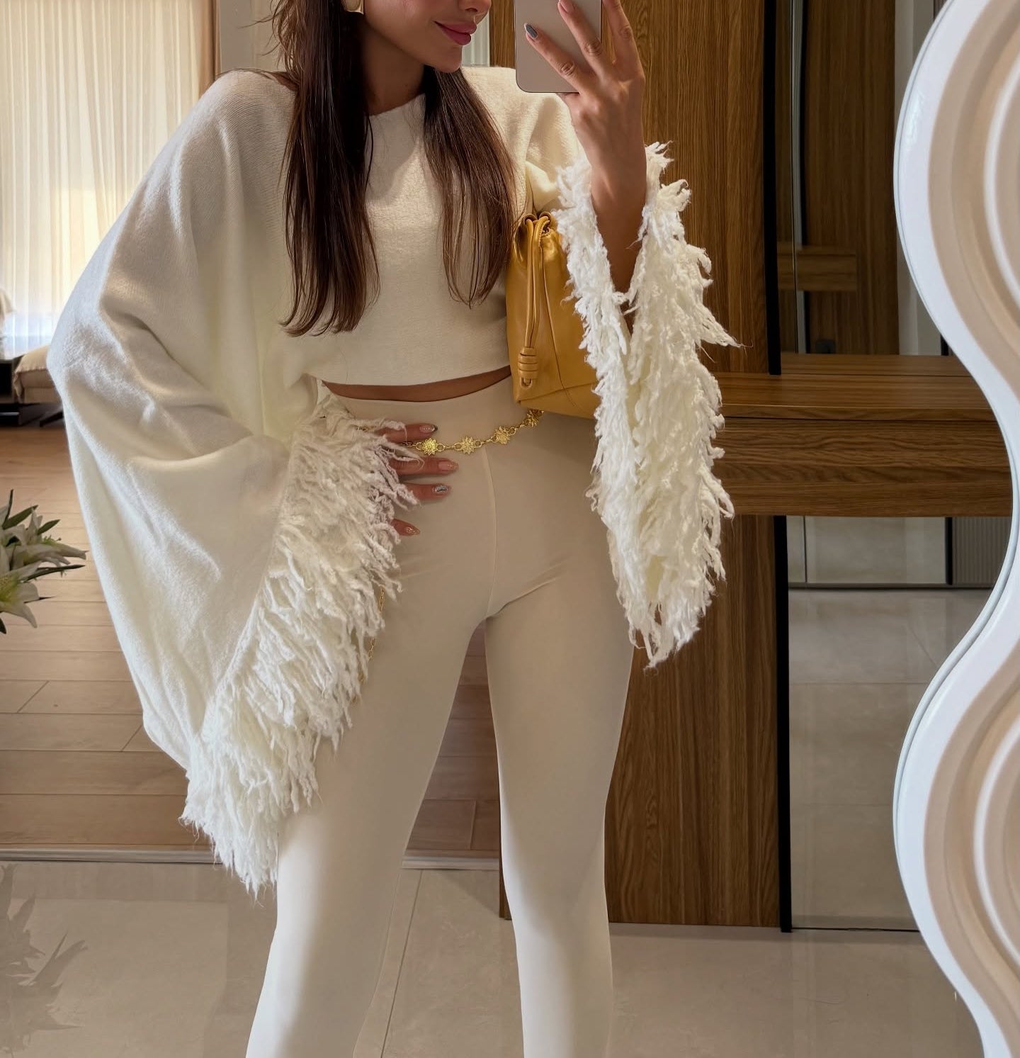 Tassel Sleeve Sweater