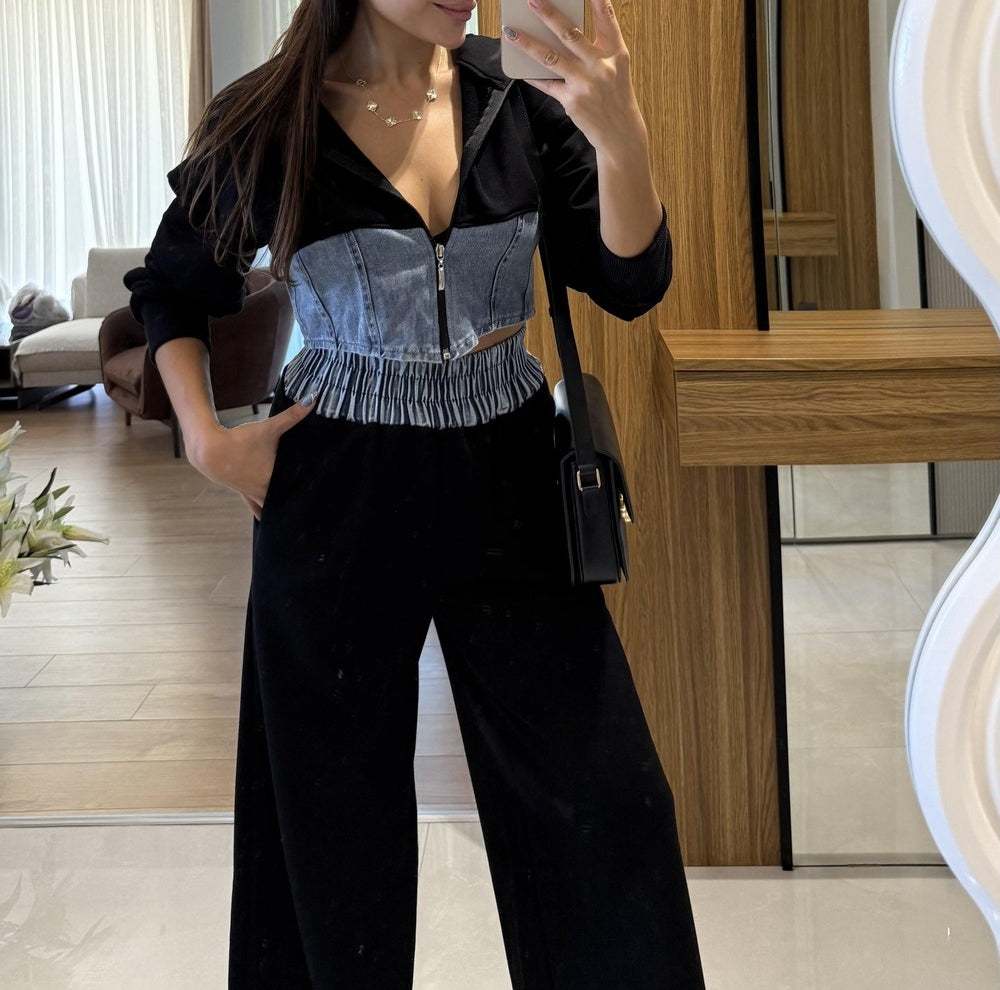 Denim Blend Casual Set
