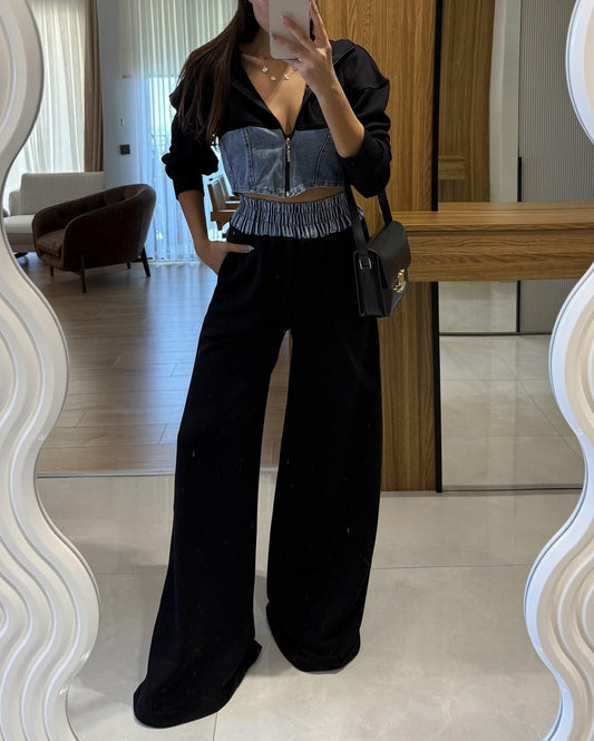 Denim Blend Casual Set