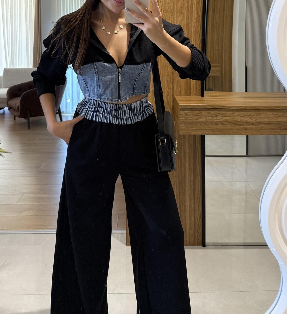 Denim Blend Casual Set