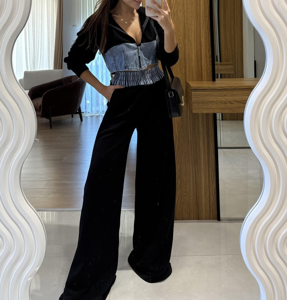 Denim Blend Casual Set