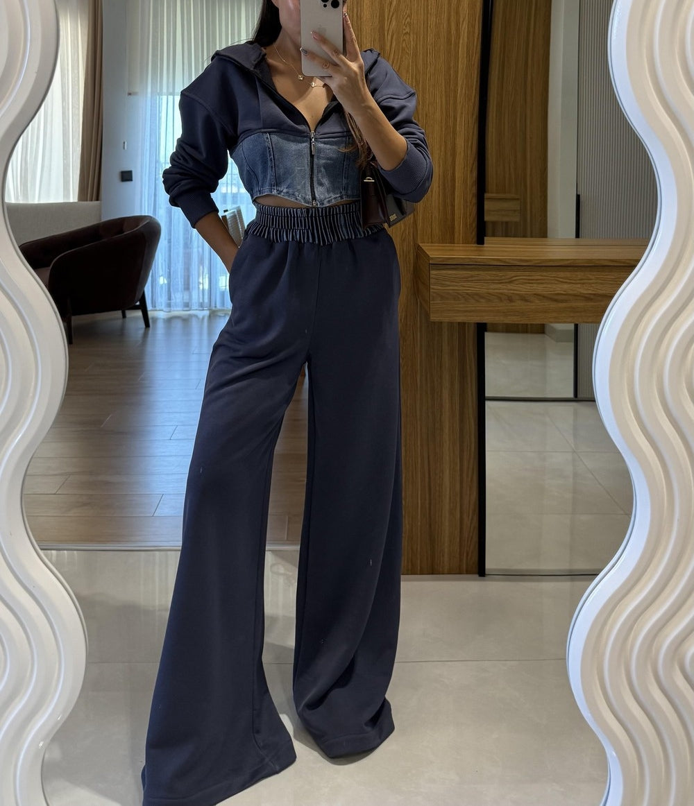 Denim Blend Casual Set