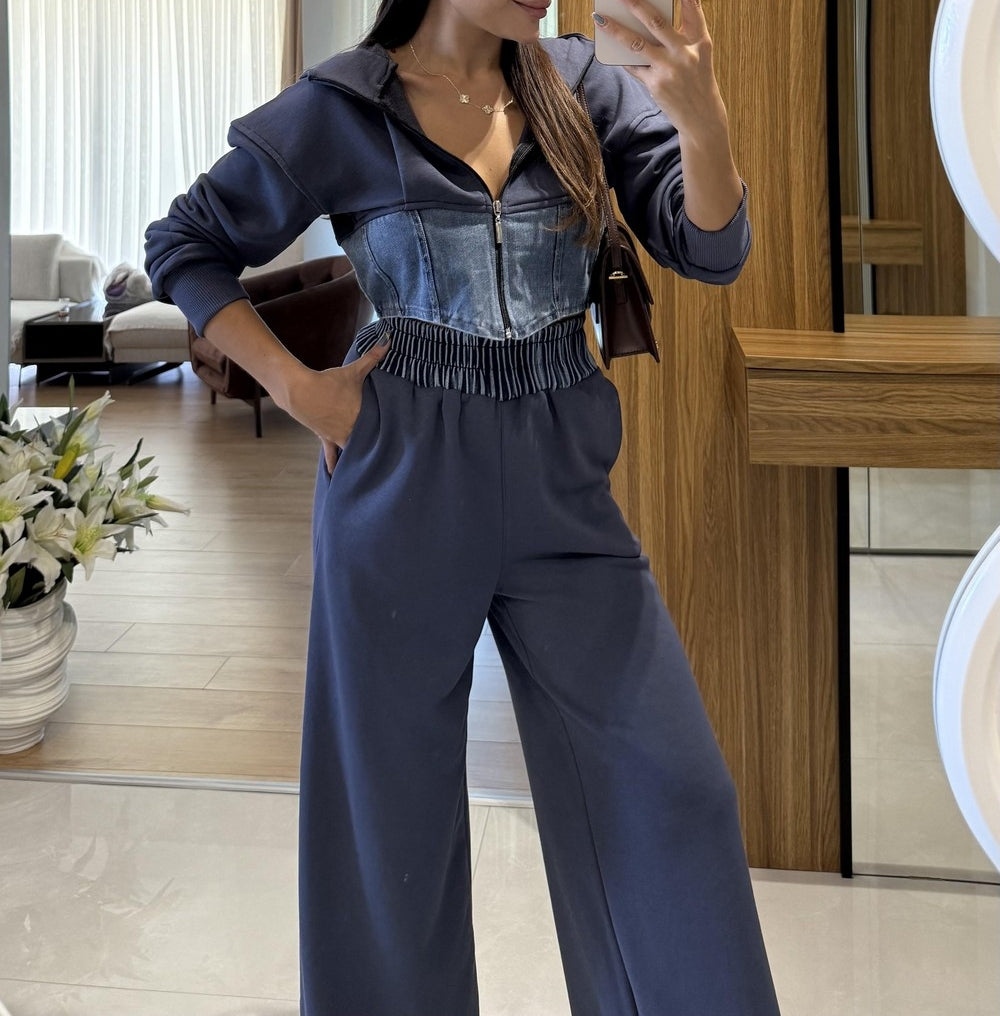 Denim Blend Casual Set