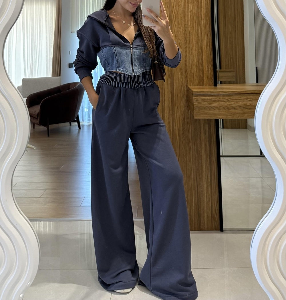 Denim Blend Casual Set