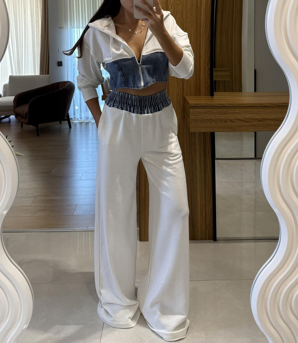 Denim Blend Casual Set