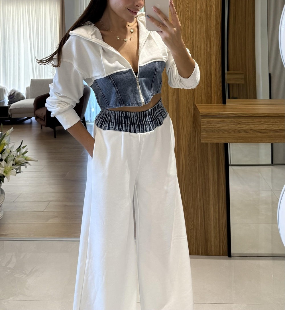 Denim Blend Casual Set