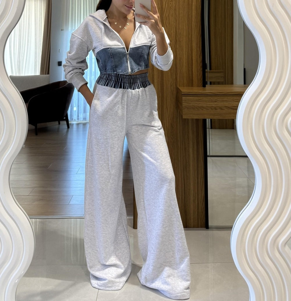 Denim Blend Casual Set