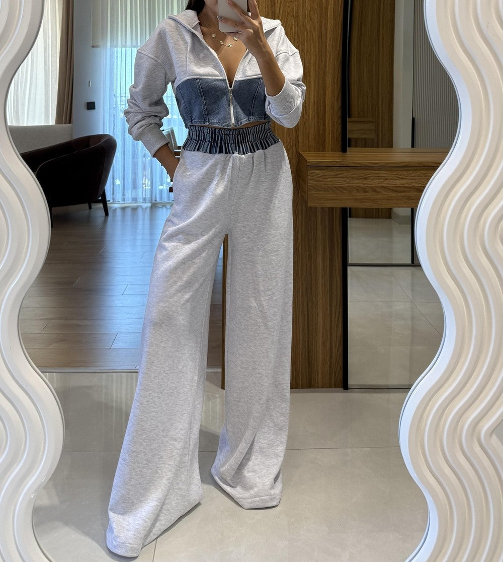 Denim Blend Casual Set