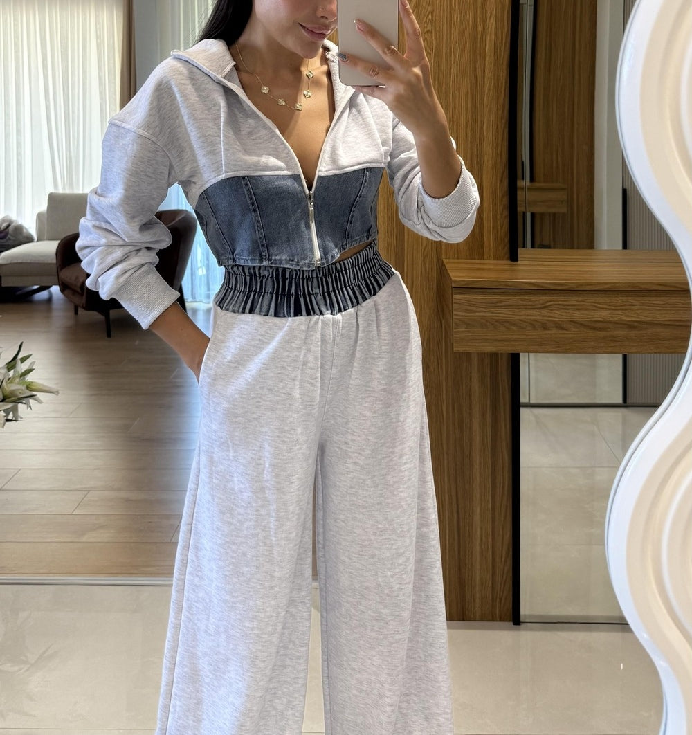 Denim Blend Casual Set