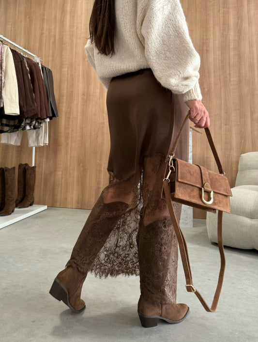 Chocolate Lace Skirt