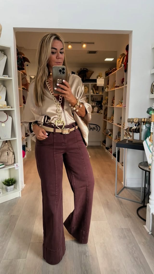 Batwing Sleeve Zipper Blouse
