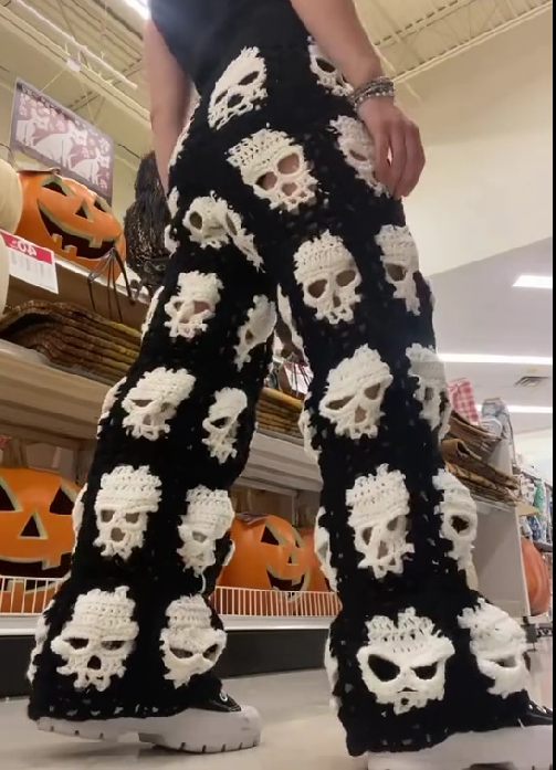 Skull Knit Trousers