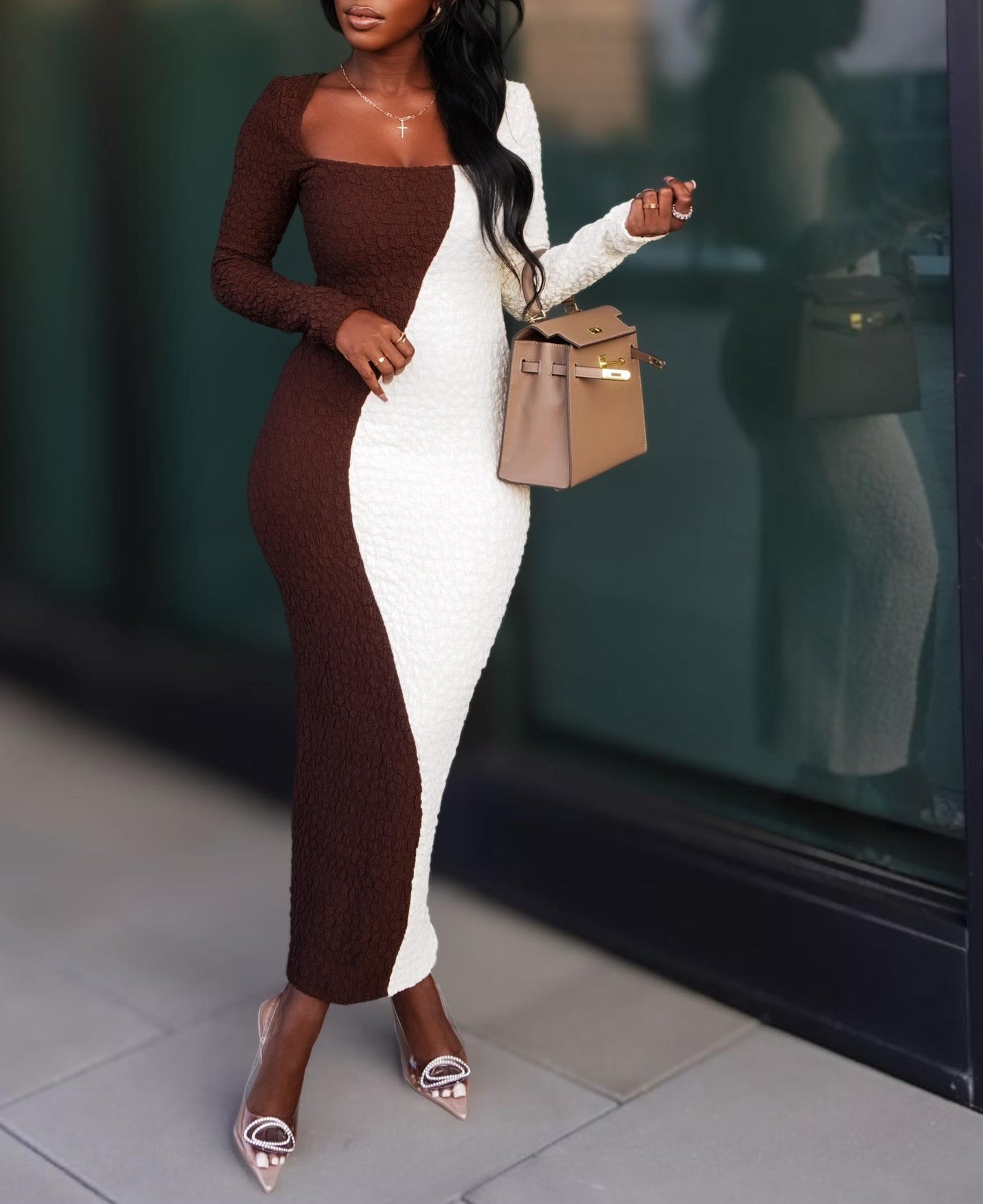 Mixed Feelings Knit Maxi Dress