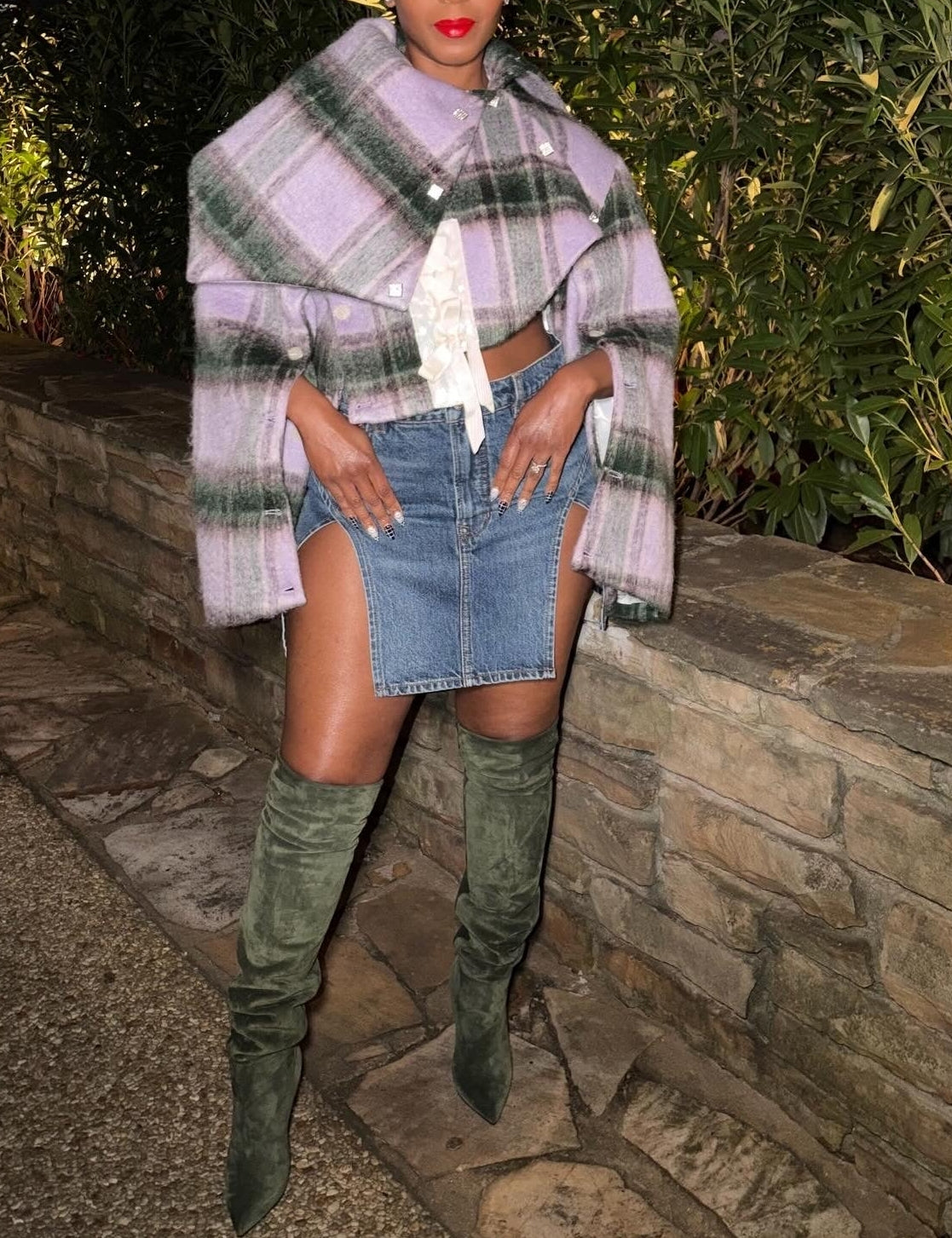 Pretty Plaid Cropped Jacket