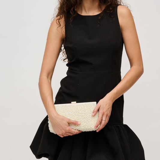 Pearl Beaded Clasp Bag