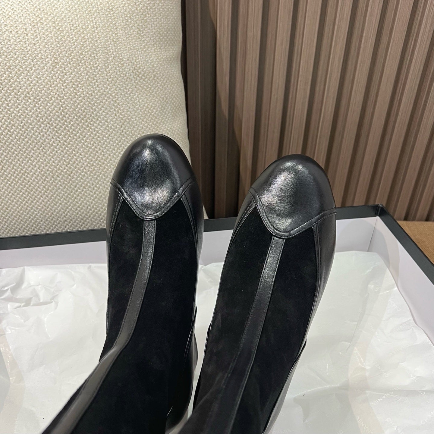 Suede Leather Mid Calf Boots