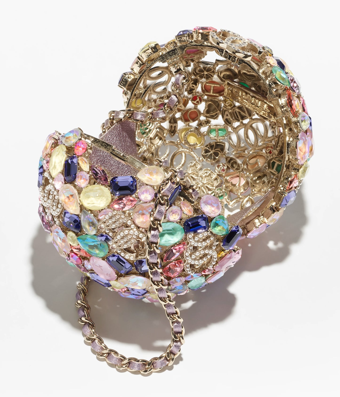 Gemstone And Pearl Spherical Evening Bag