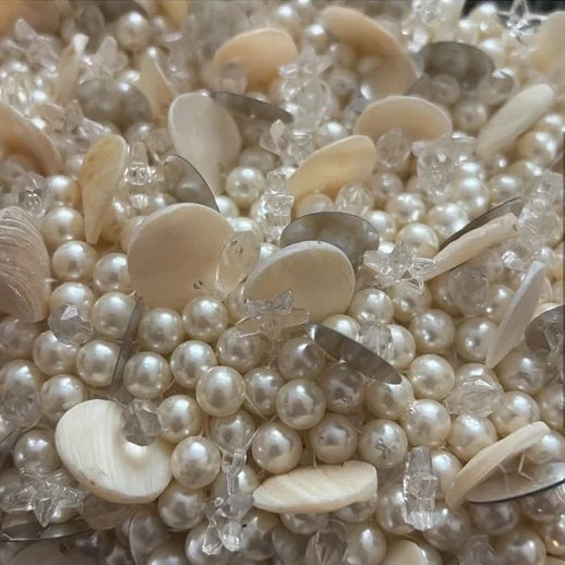 Shells And Pearls Beaded Purse