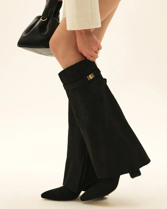 Suede Knee High Boots