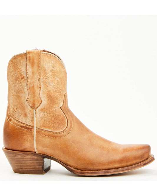 Square Toe Western Ankle Boots For Women
