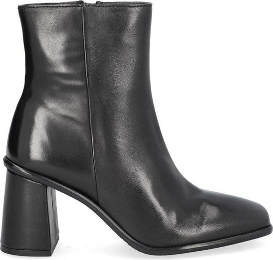 Black Leather Ankle Boots