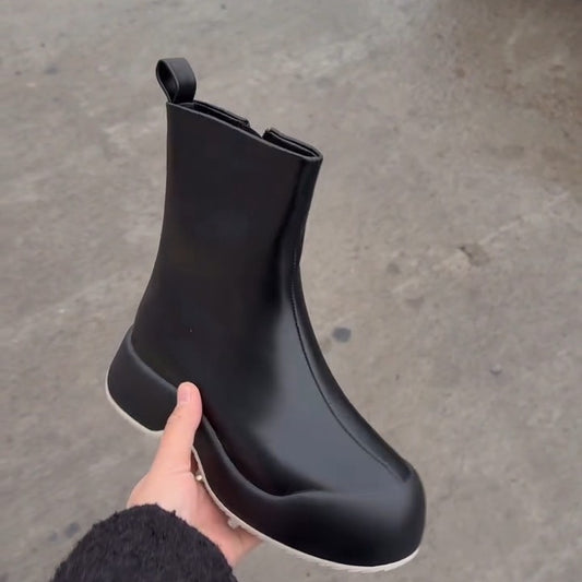 Platform Leather Boot