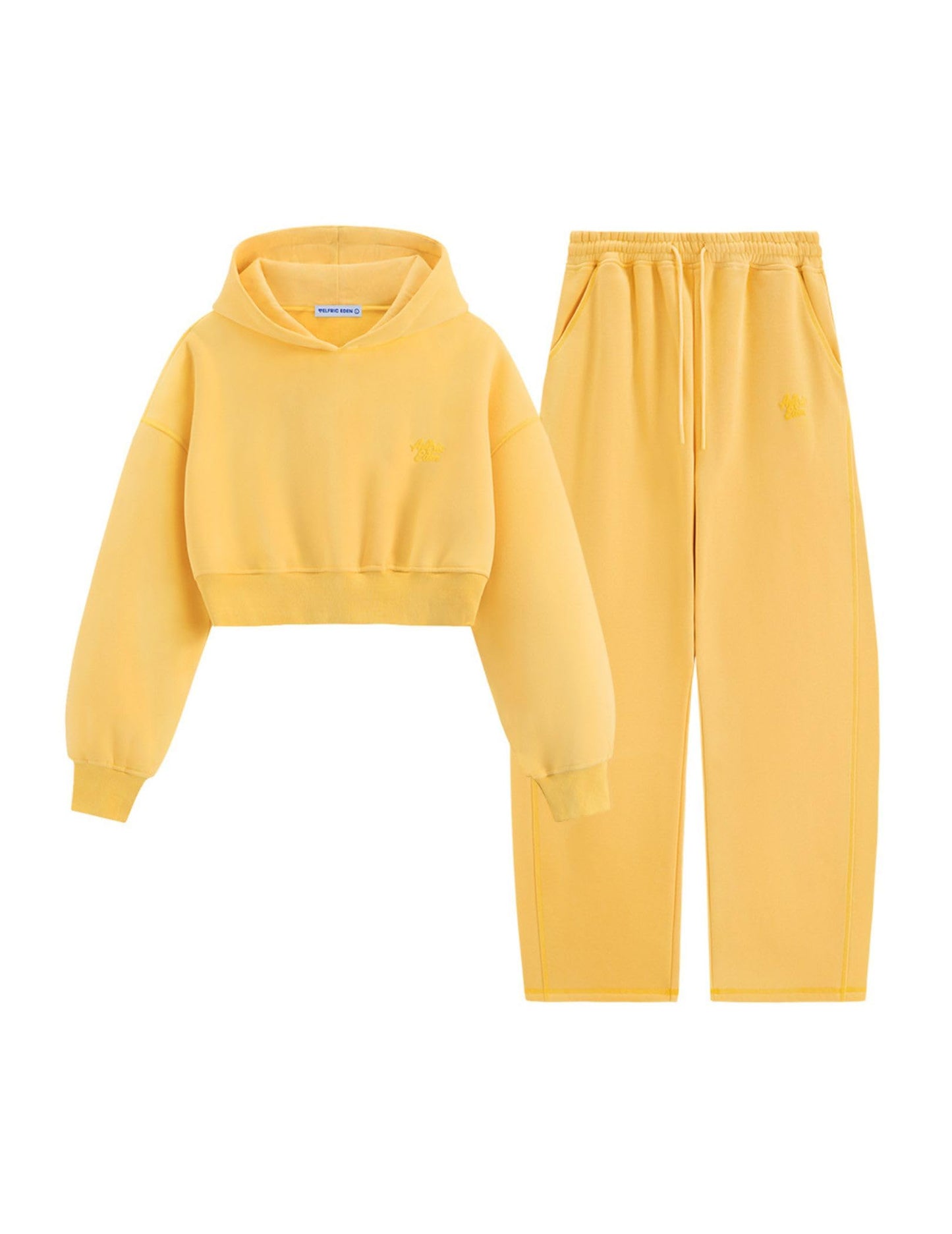 Fleece Hoodies Barrel Pants 2 Piece Outfits