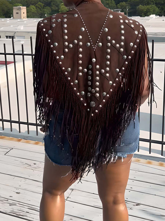 Fringed Hem Vest Top