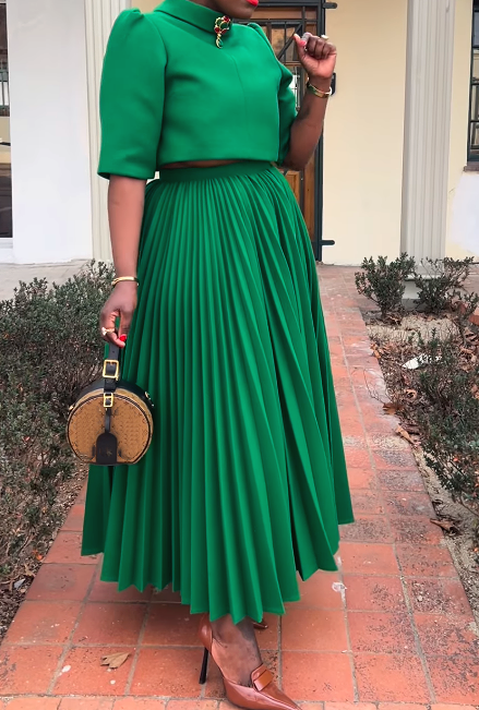Bright Green Elegant 2pc Set