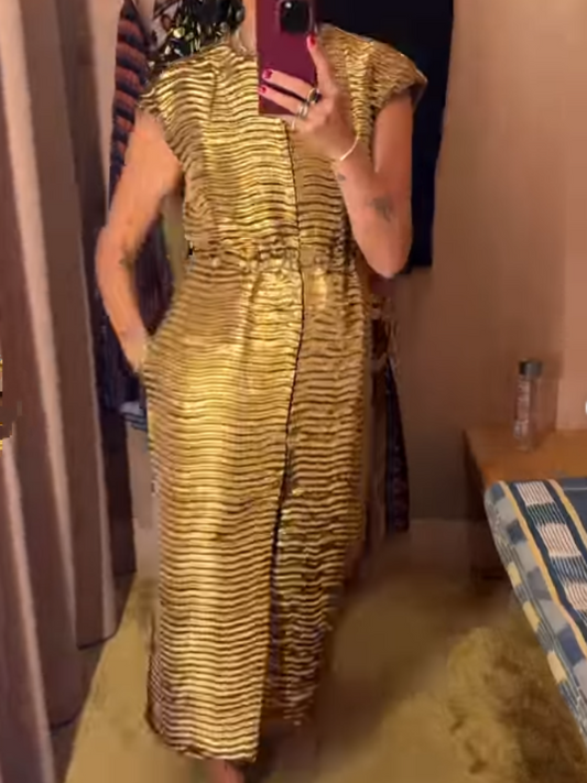 Golden Sleeveless Dress