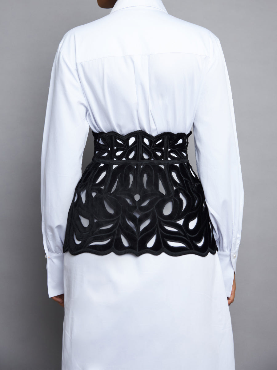 Fasion Zip Up Peplum Belt Skirts