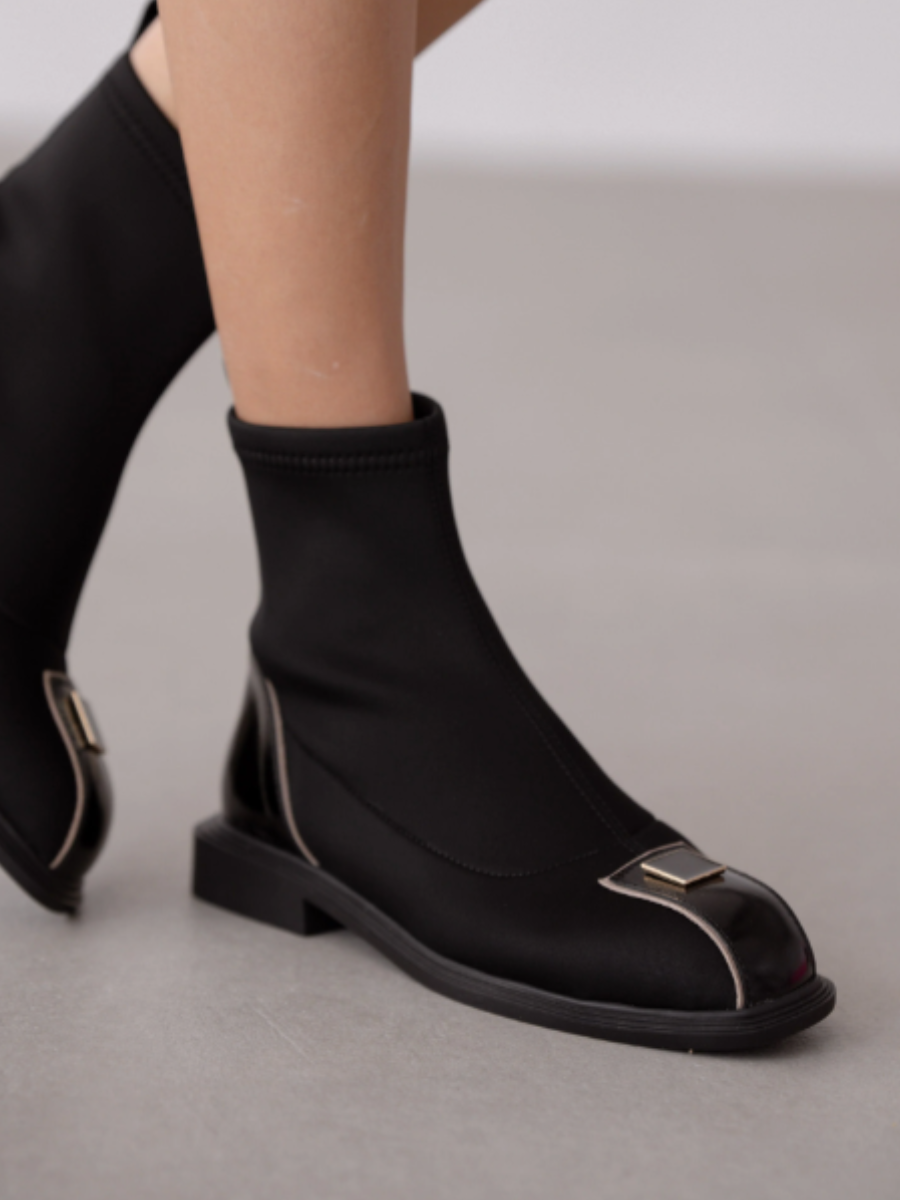 Square Head Stretch Boots