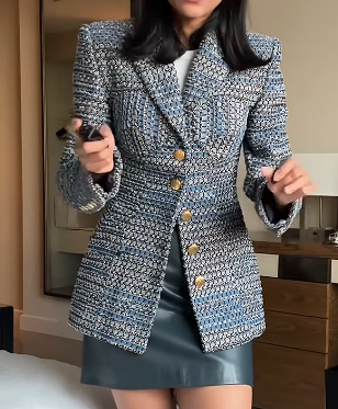 Chill Denim Tweed Blazer