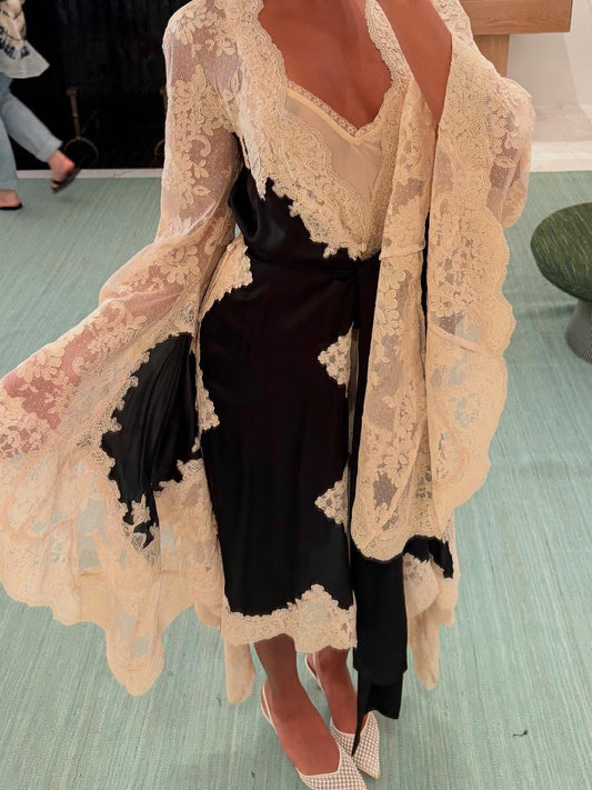 Elegant Lace Two Pieces Dress