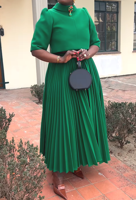 Bright Green Elegant 2pc Set