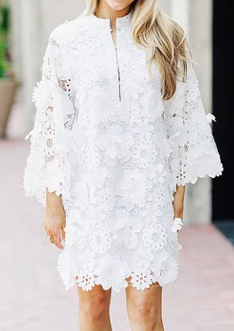 3D Flower Romantic Dress