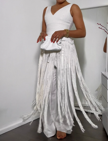 Demure Tassel Statement Set