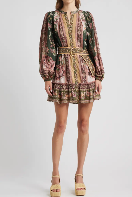 Fall Floral Short Dress