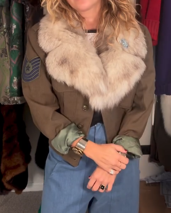 Retro Faux Fur Jacket