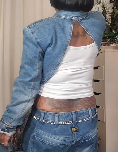 Fab Shiny Denim 2pc Set